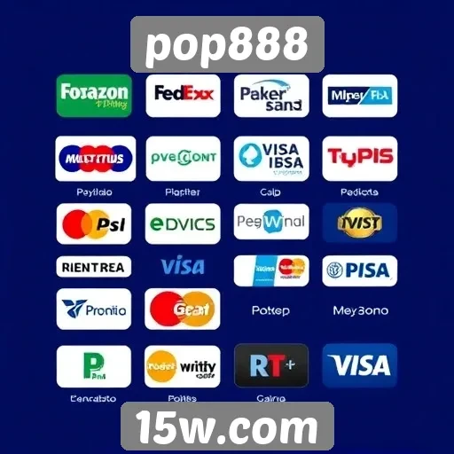 Variedade de métodos de pagamento no Pop888