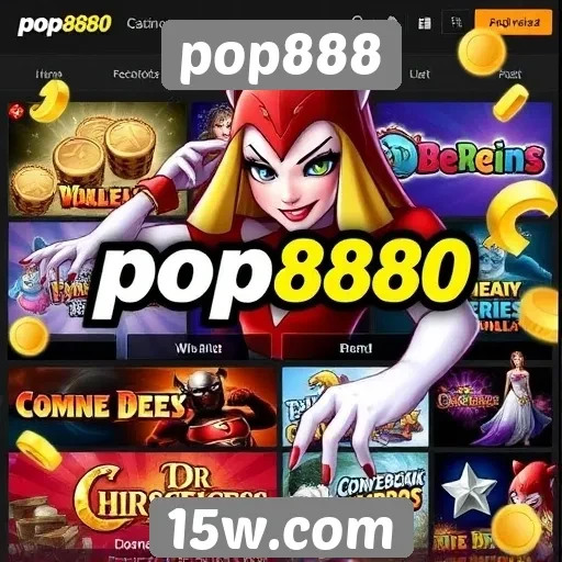 Jogos populares disponíveis no site pop888